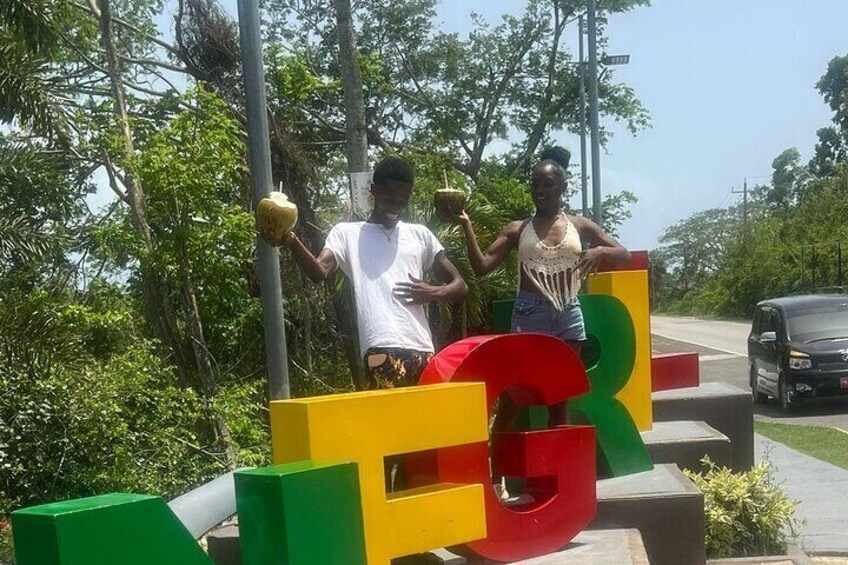 The famous Negril sign, definite photo opp.