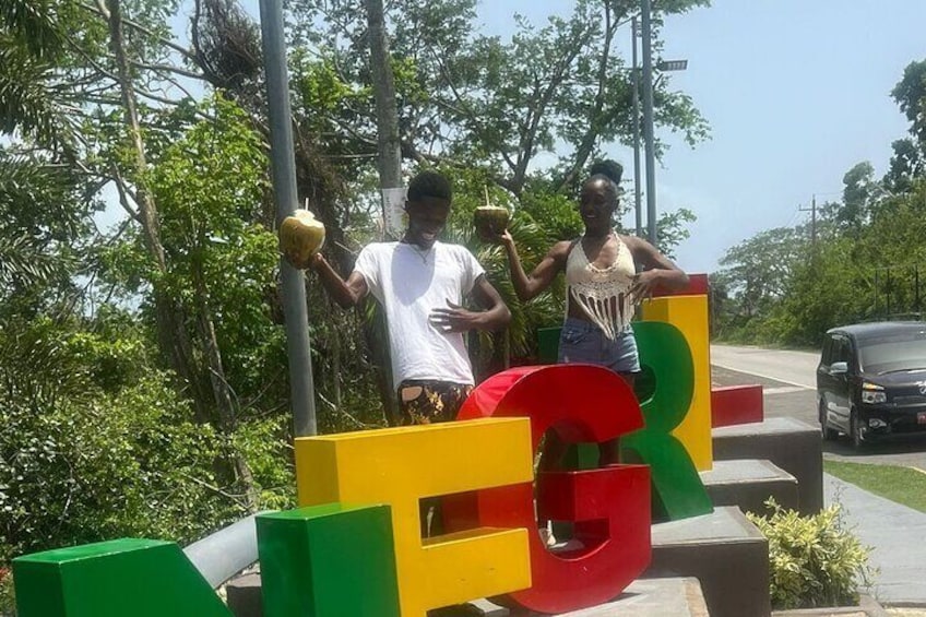 The famous Negril sign, definite photo opp.