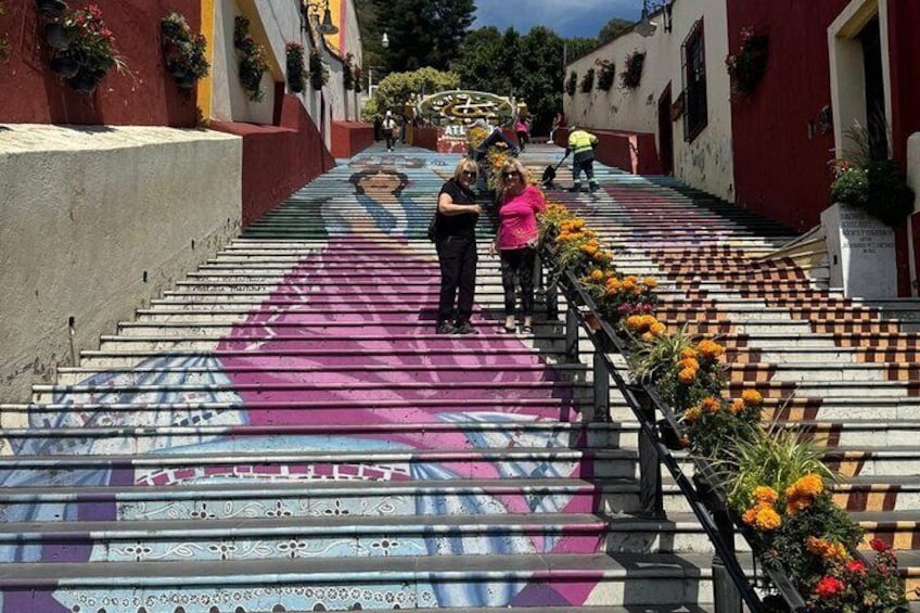 Wide stairs