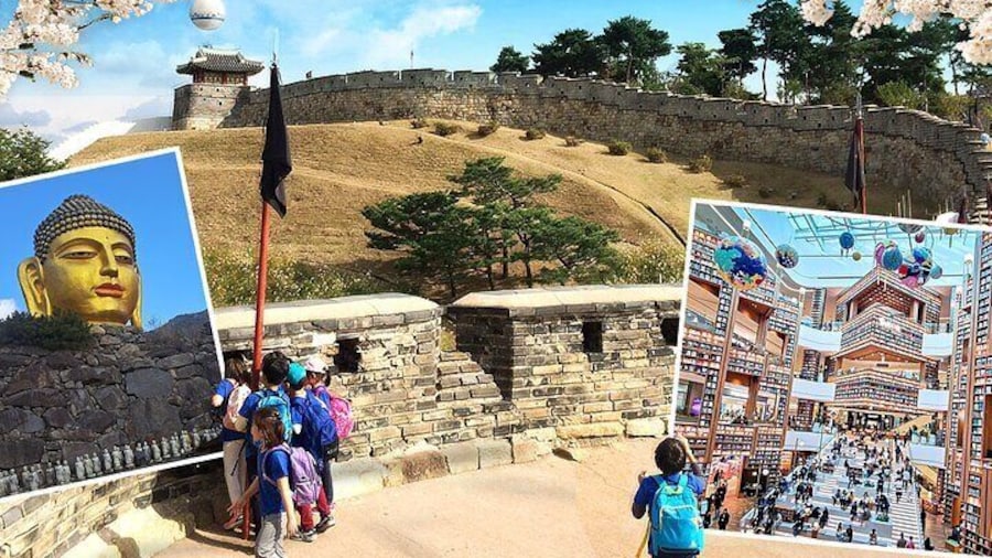 Suwon Hwaseong+ Starfield Library + Waujeongsa Temple