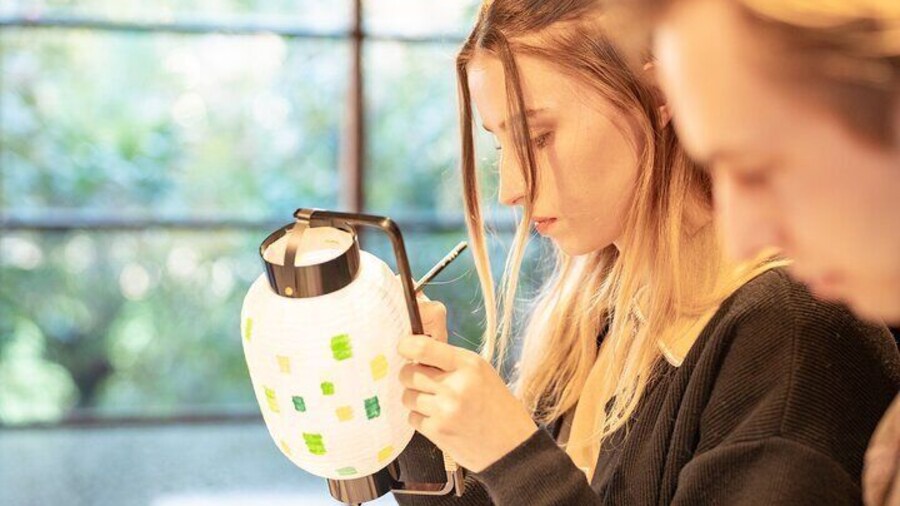 Lantern and Mini Japanese Umbrella Painting with Artisan Visit