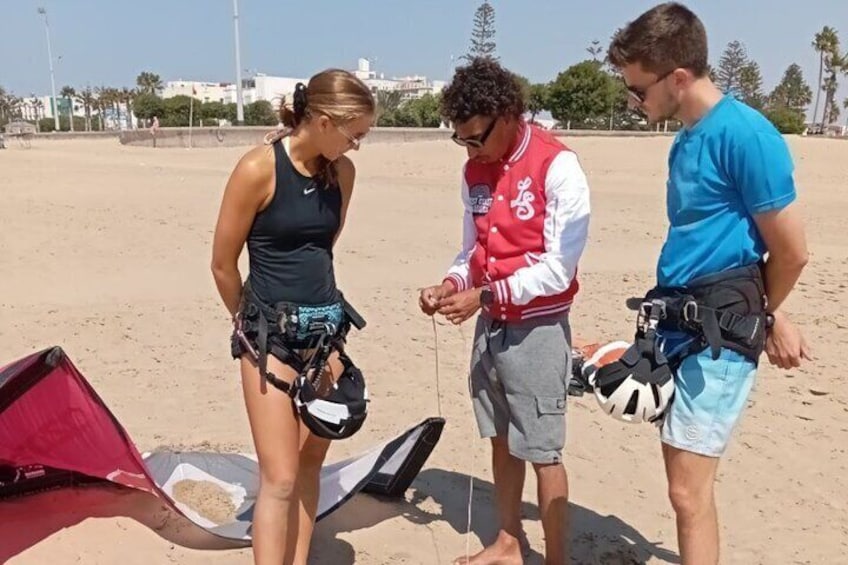 Understanding the lines and safety of kitesurfing is important, and integral to our tuition.