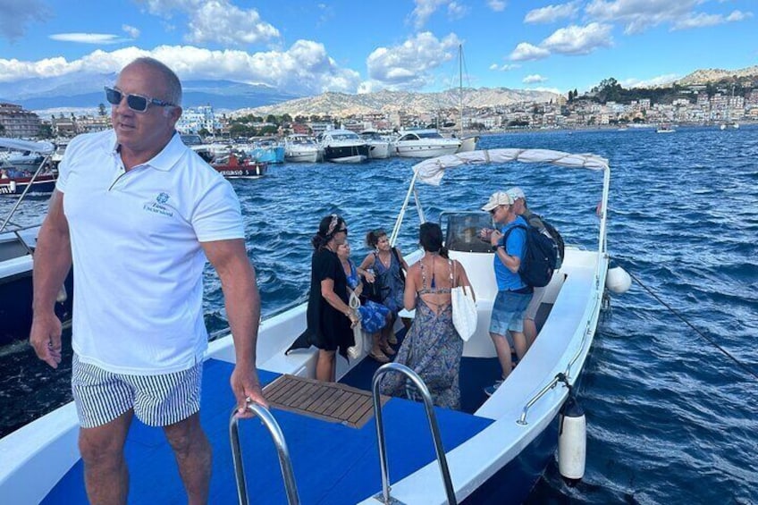 From Messina Port to Taormina and Isola Bella