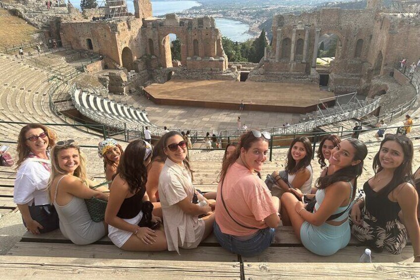 From Messina Port to Taormina and Isola Bella