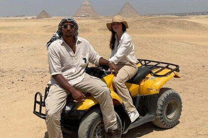Private Day Tour Giza pyramids ,Sphinx,Quad bike ,Camel ride, Nile Dinner c...