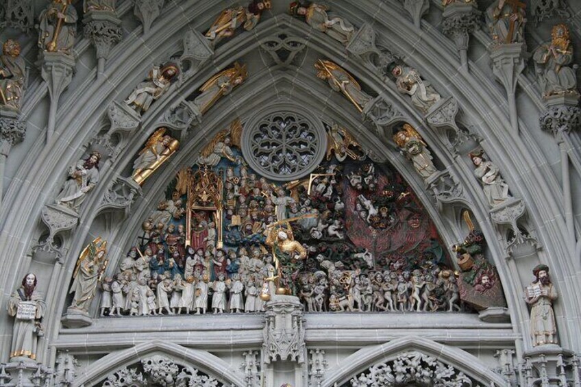 depiction of the last judgement, Bern Cathedral