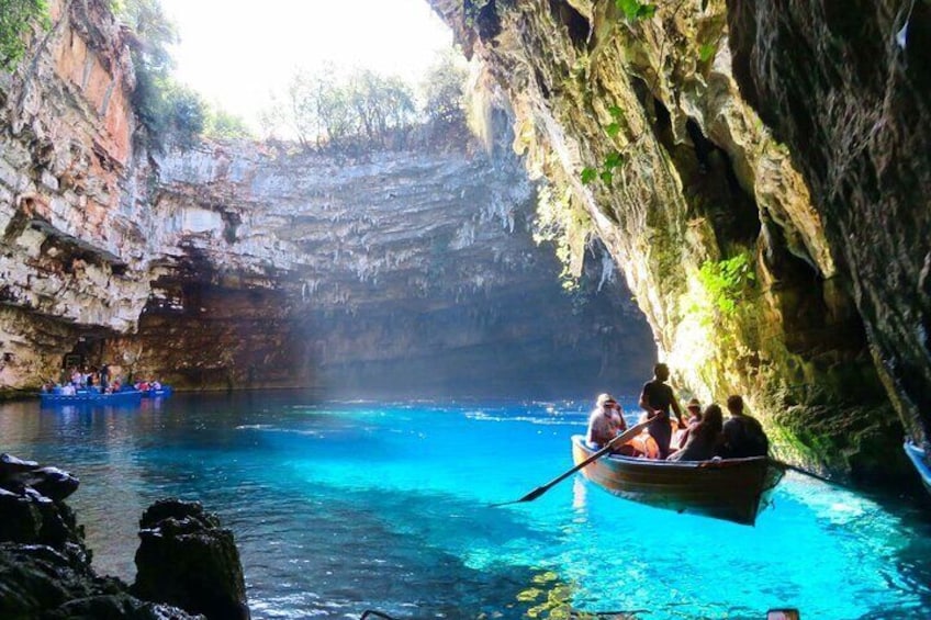 Kefalonia Island Journey with Swim Stops and Lunch in Fiscardo