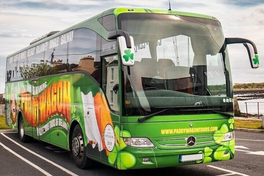 Sit back and enjoy the ride with a comfortable touring coach and charming local guide. Free wifi, usb ports and air conditioning as standard