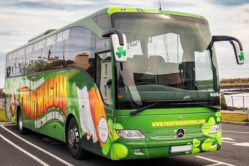 Sit back and enjoy the ride with a comfortable touring coach and charming local guide. Free wifi, usb ports and air conditioning as standard
