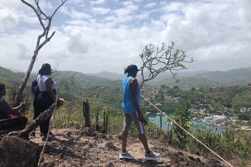 St Lucia Billy Goat Trail Hike in Marigot Bay Cruise Passengers