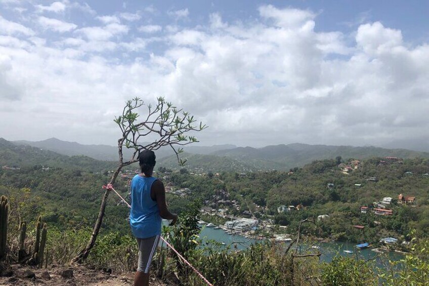St Lucia Billy Goat Trail Hike in Marigot Bay Cruise Passengers
