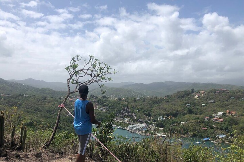St Lucia Billy Goat Trail Hike in Marigot Bay Cruise Passengers