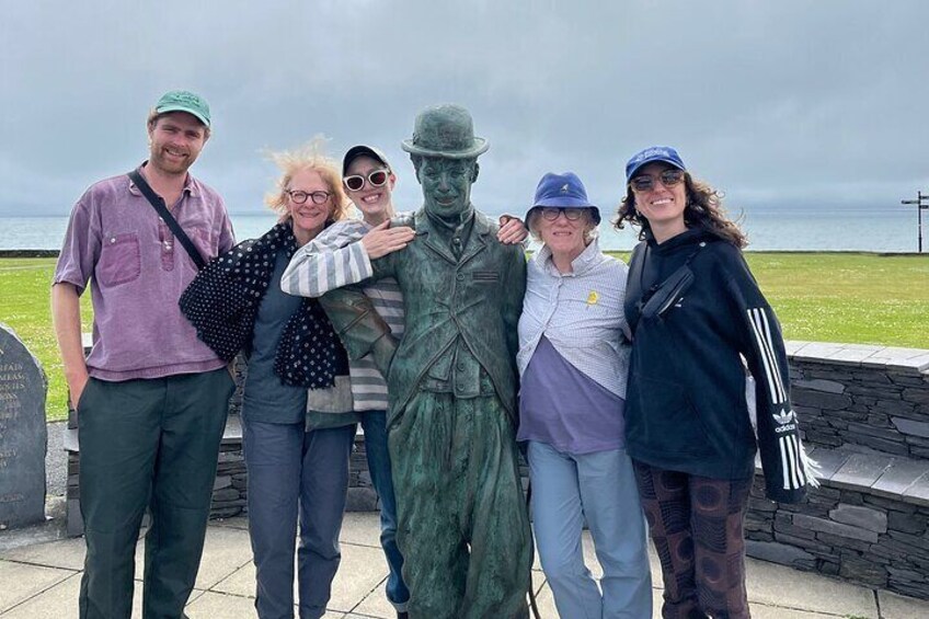 Charlie Chaplin statue Waterville
