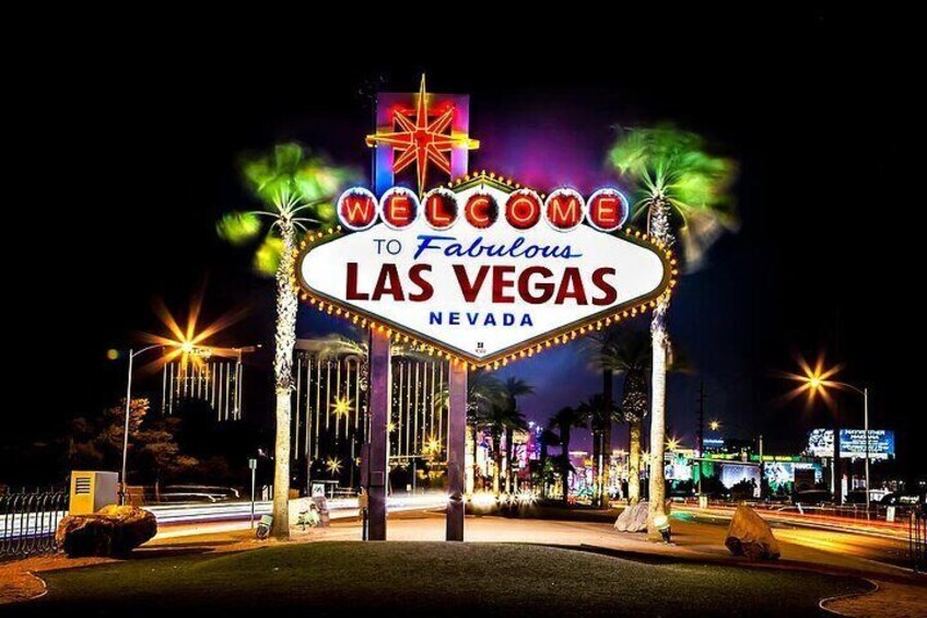 Movie Themed Wedding or Vow Renewal at Las Vegas Sign
