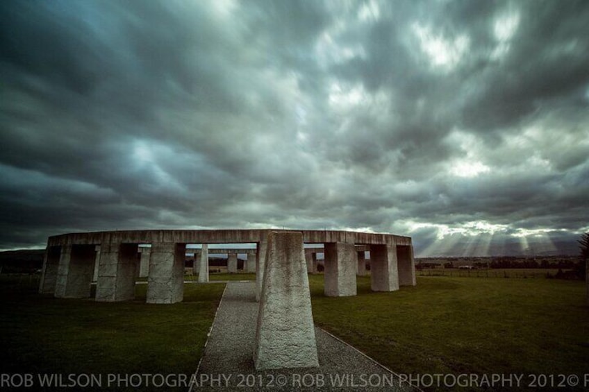 Sunbursts near the henge