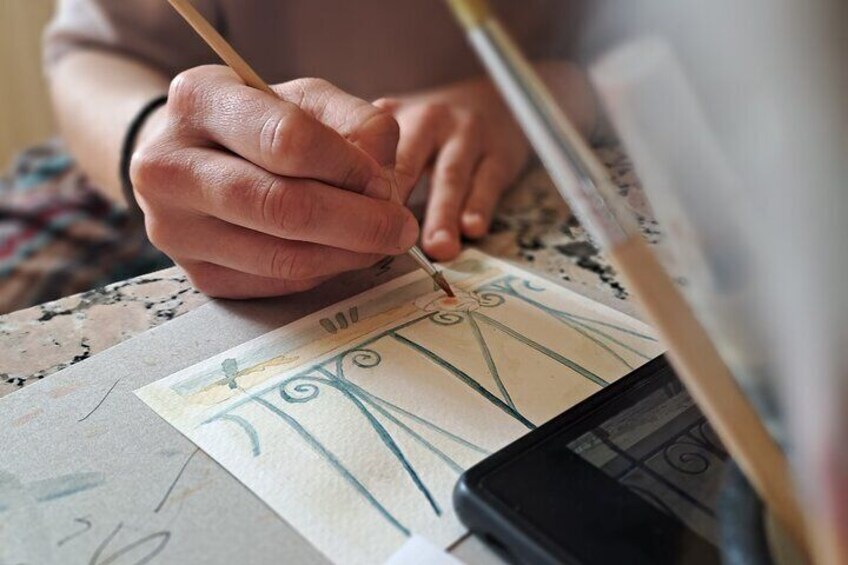 Painting Workshop from Pigments to Postcards