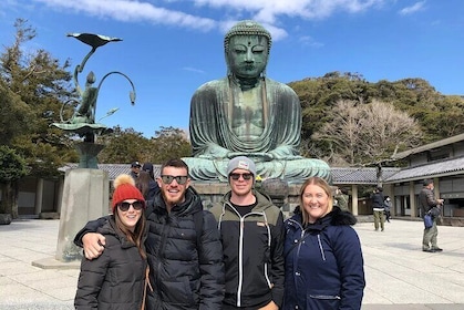 Kamakura Tour Great Buddha Enoshima & English Pro Guide & Driver