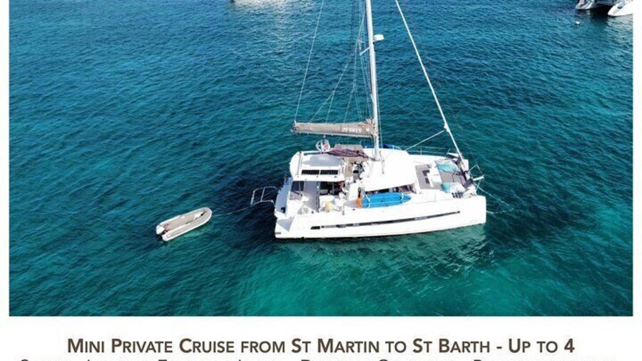 2 days 1 night by private catamaran from St Martin to St Barth