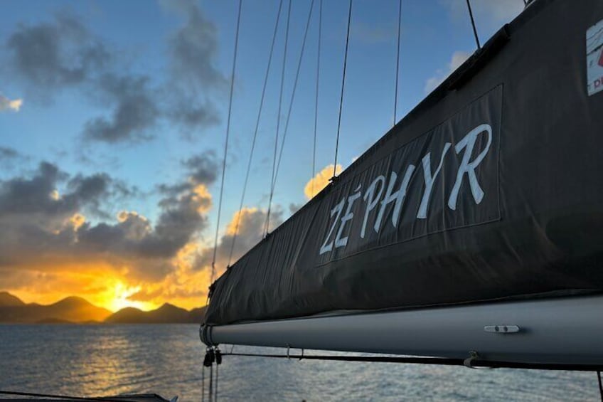 2 days 1 night by private catamaran from St Martin to St Barth