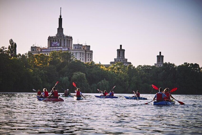 Kayaking in the Heart of Bucharest in Herastrau Park