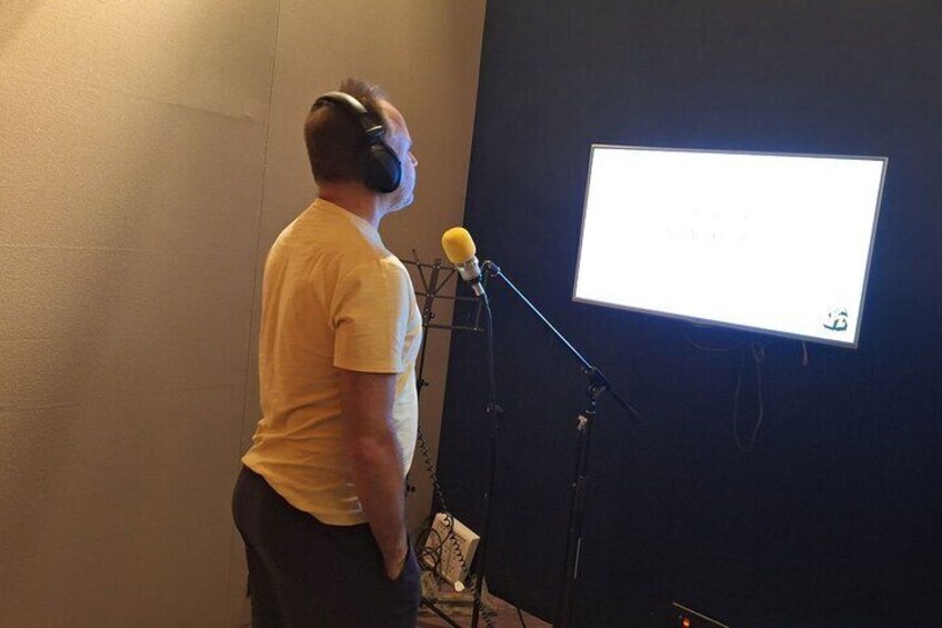 singing karaoke