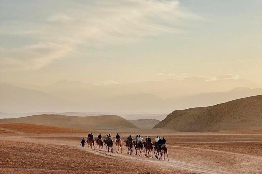 Agafay Desert Marrakech Dinner and Camel Ride and Show