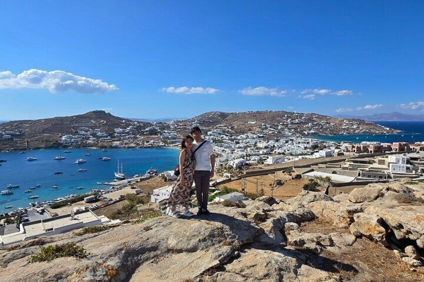 Private Mykonos Island Sightseeing Tour with a local SUV