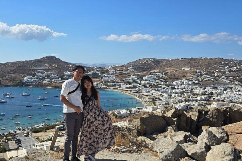 Private Mykonos Island Sightseeing Tour with a local SUV