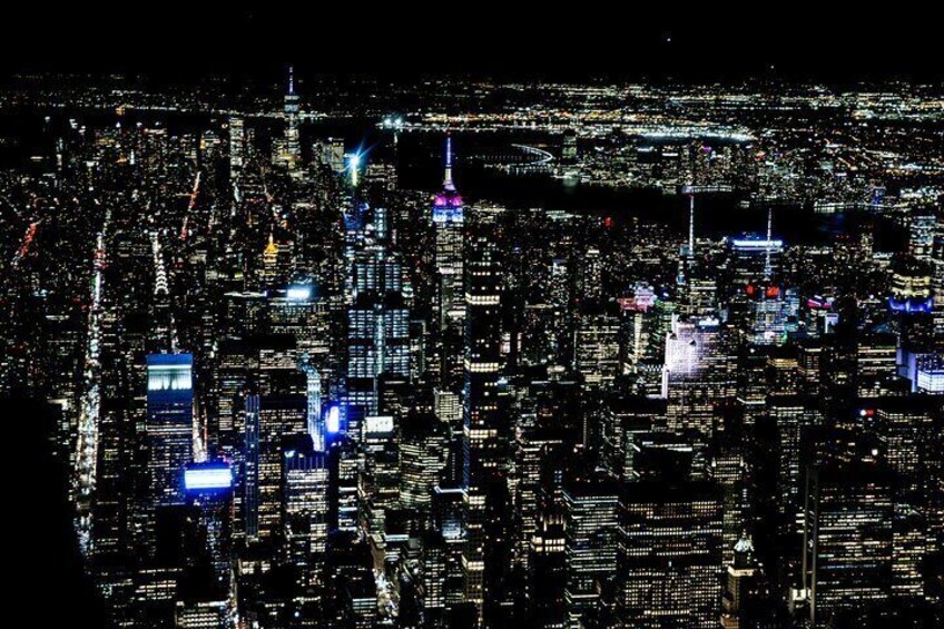 New York City Private Tour by Plane at Night