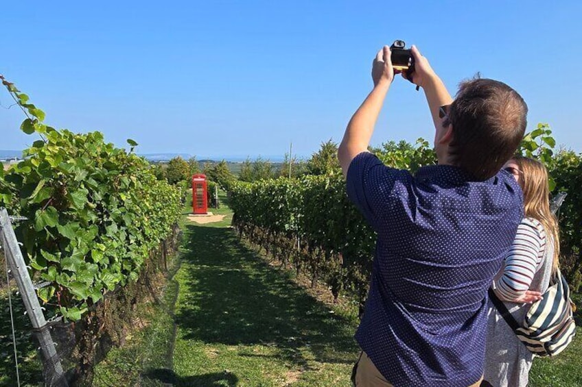 Make a call to anywhere in Canada from the famous phone booth at Luckett Vineyards.