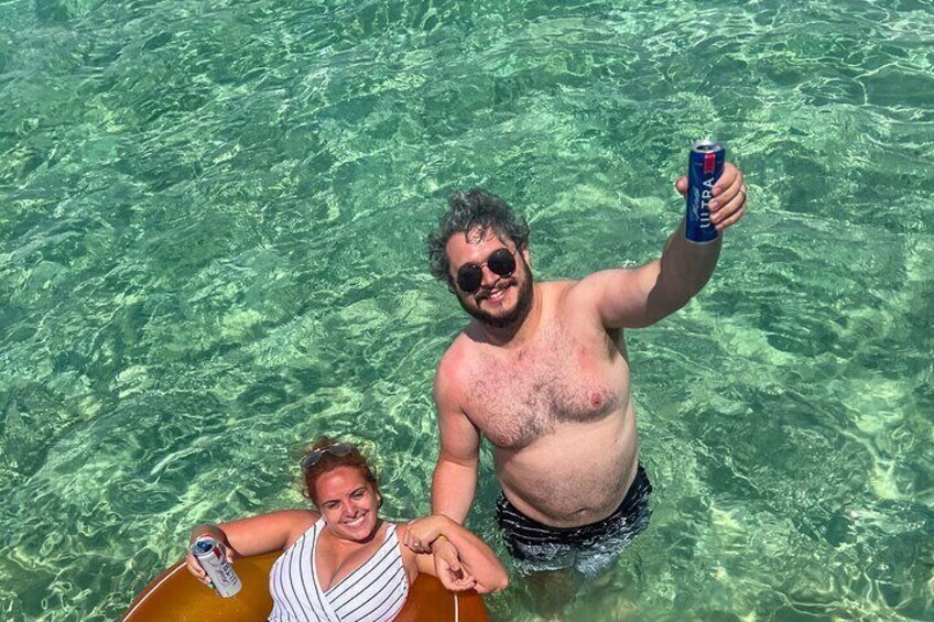 Crab Island Cruise with Bikkini Bottom Boat! *bathrooom on board*