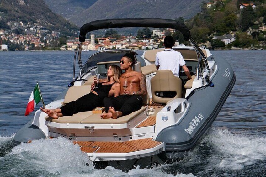 Boat Tour Lake Como Luxury Tender from 1 to 7h