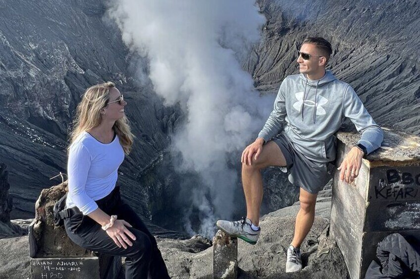 At the top of Mount Bromo