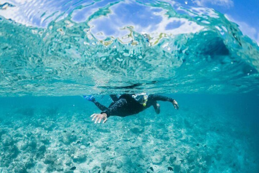 Girl Snorkelling in Maldives