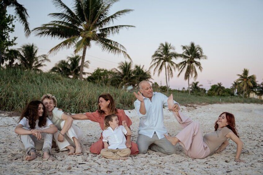 Family photography at the beach