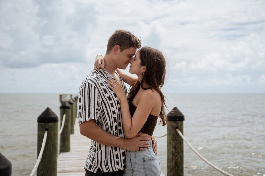 Couples engagement photography at a private Hotel