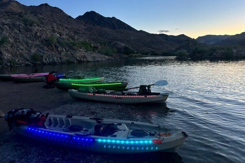Experience the magic of Black Canyon at dusk.