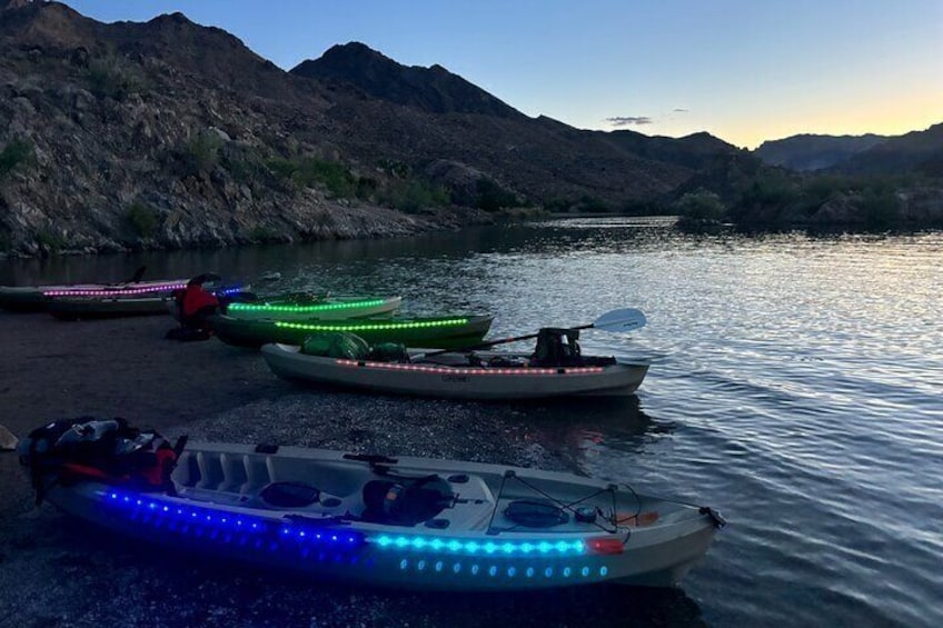 Experience the magic of Black Canyon at dusk.