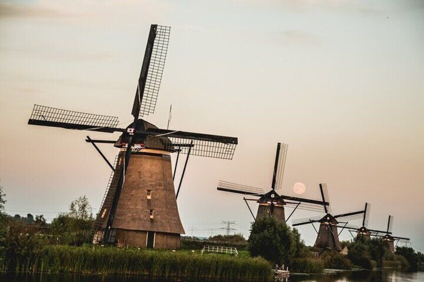 The famous windmills at Kinderdijk