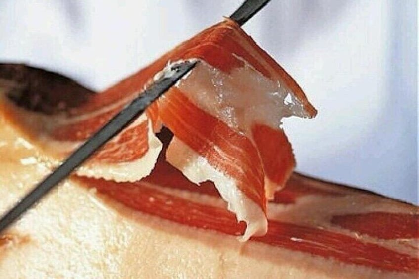 Freshly cut Prosciutto