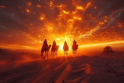 Marrakech Agafay Desert Magical Sunset with Show and Camel Ride
