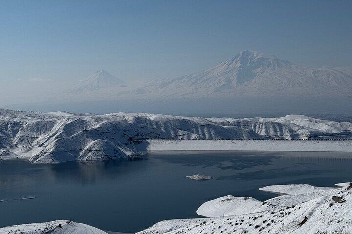 Azat Reservoir in winter