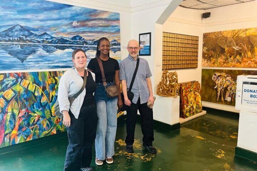 Art tour with Aline at Rwanda
