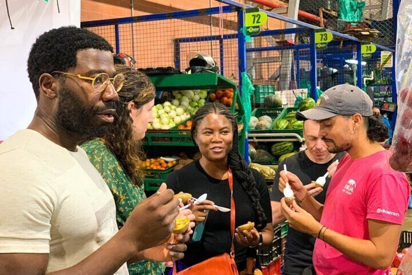 Tasting Colombian Fruits at the Local Market