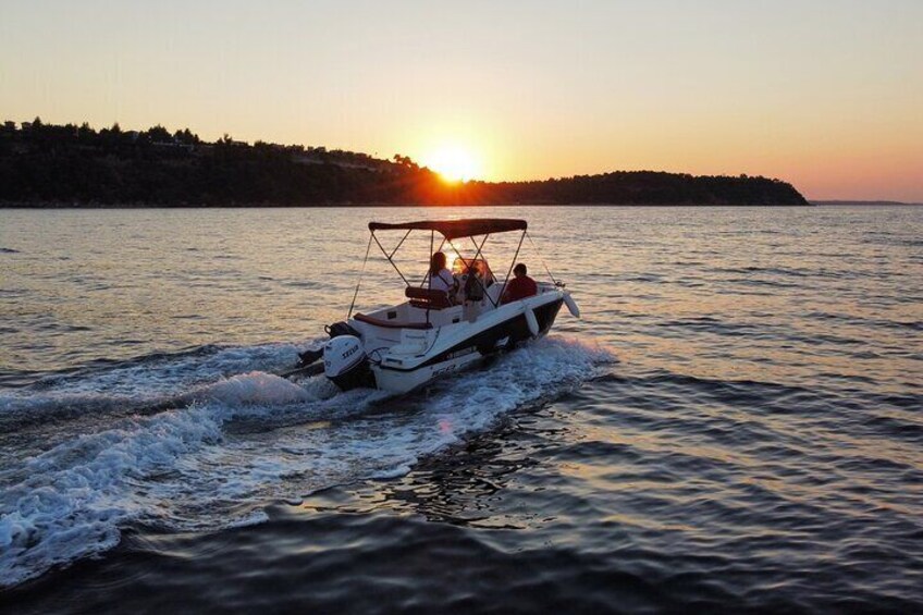 Private Sunset Sailing Experience in Kassandra with Snorkeling