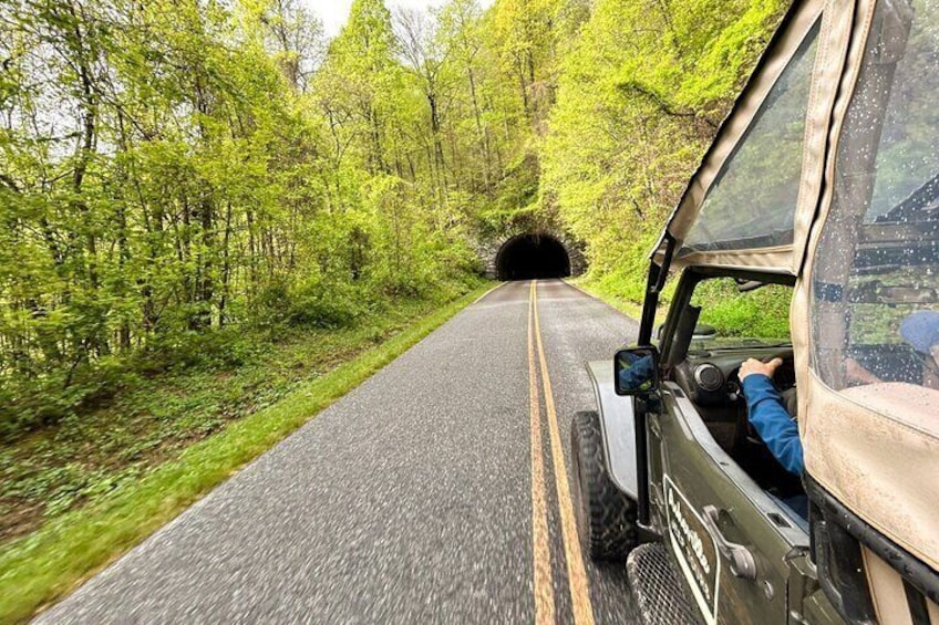 One of the many tunnels on the Parkway!
