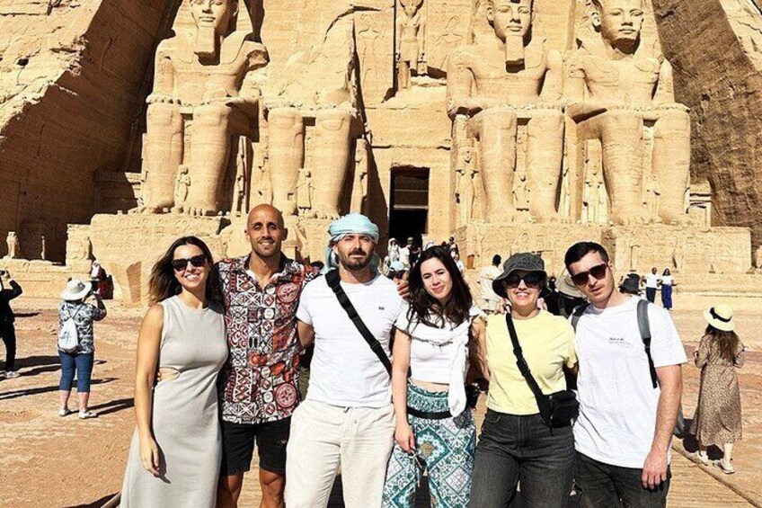 Abu Simbel temple .