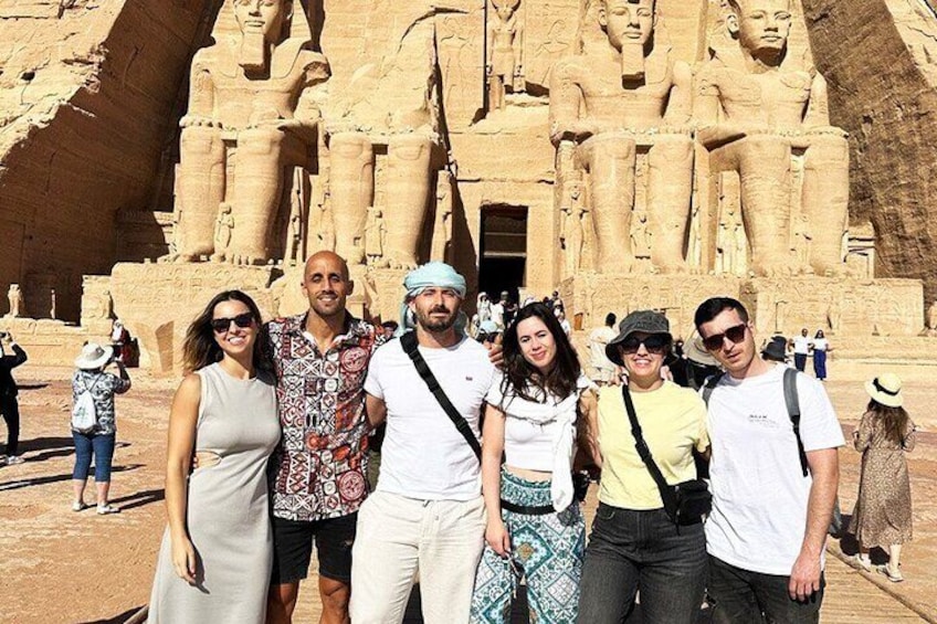 Abu Simbel temple .