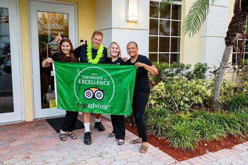 Just a few of our award winning Master Therapist team!