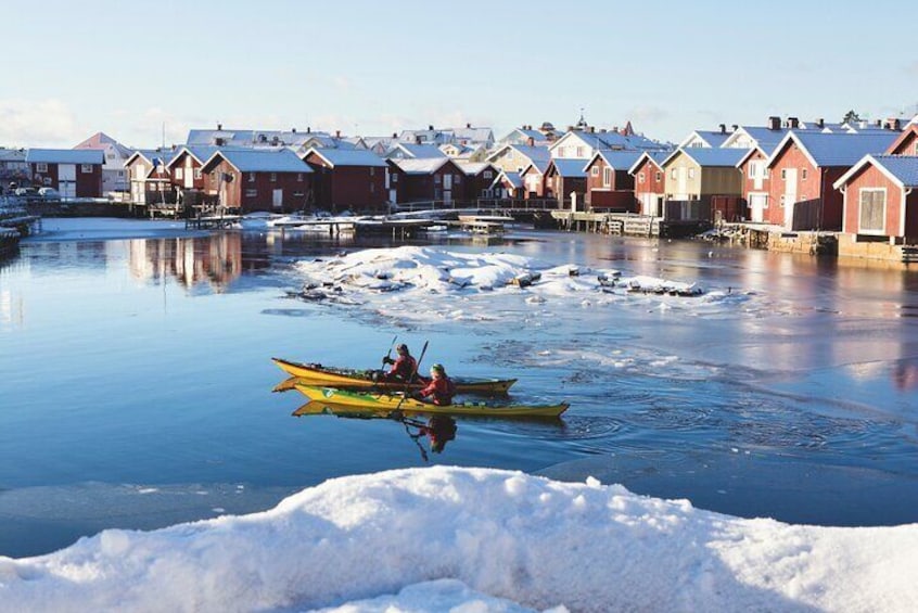 Winter Kayaking in Stockholm with Fika and Hot Drinks